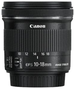 Canon EF-S 10-18mm f/4.5-5.6 IS STM Lens.